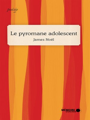 cover image of Le pyromane adolescent